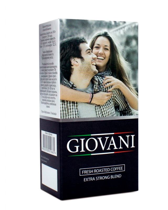 Кофе Giovani Арабика + Робуста зерновой