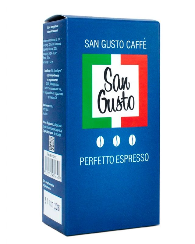 Кофе San Gusto 50% Арабика / 50% Робуста молотый