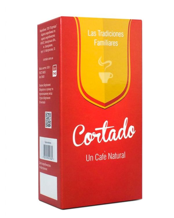 Кава Cortado Арабіка + Робуста мелена