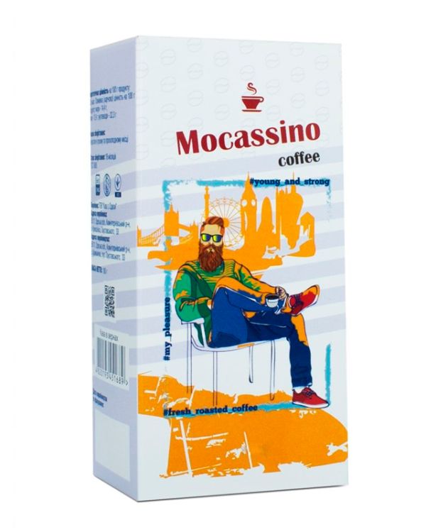 Кава Mocassino Арабіка + Робуста мелена