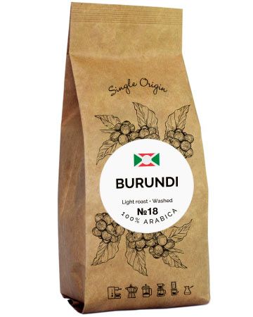 Кава Burundi Арабіка зернова/мелена