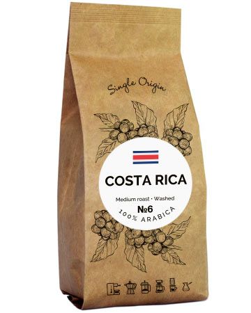 Кава Costa Rica Арабіка зернова/мелена