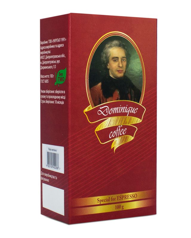 Кава в зернах Dominique Classic Арабіка/Робуста 100 г
