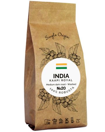 Кава India Parchment Kaapi Royal Робуста зернова/мелена