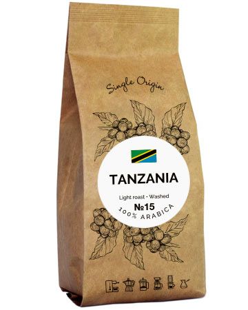 Кава Tanzania Арабіка зернова/мелена